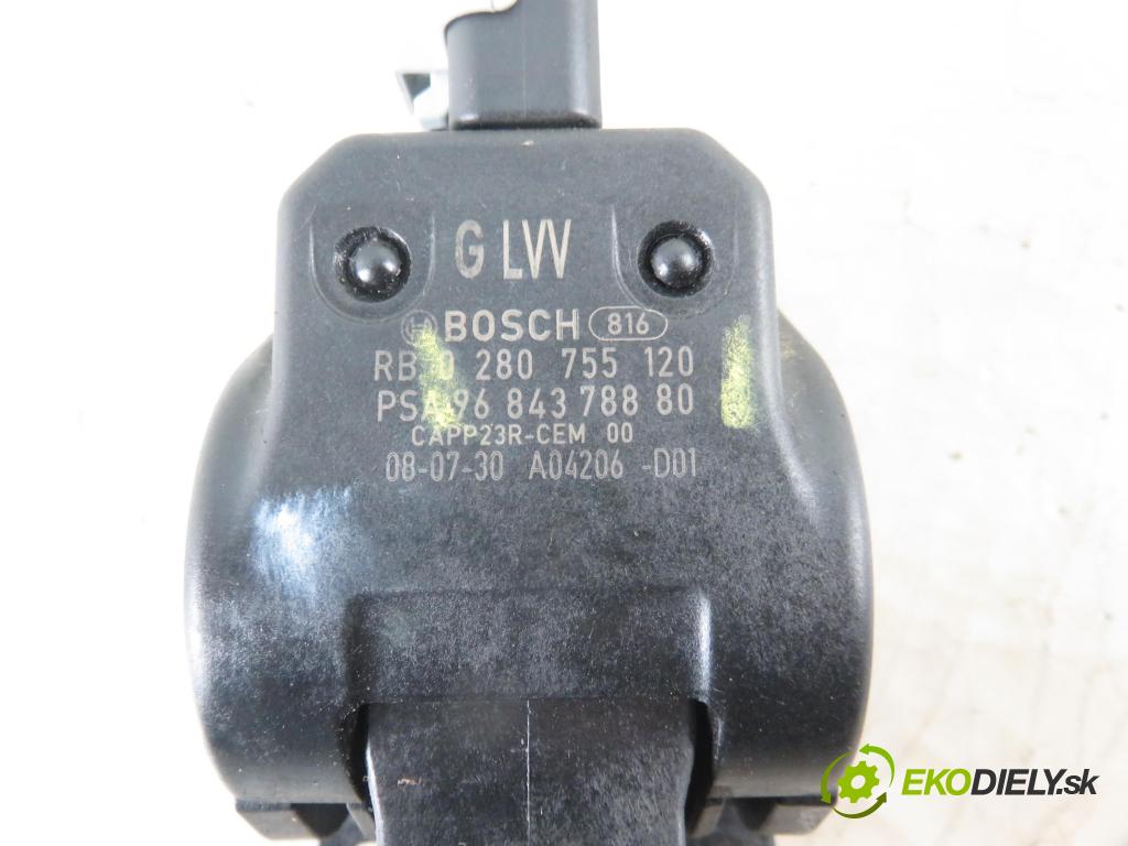 CITROEN C4 coupe (LA_) COUPE 2008 66,00 1.6 HDi - 9HX (DV6ATED4) 1560,00 Potenciometer plynu 0280755120 ; 9684378880 (Pedále)