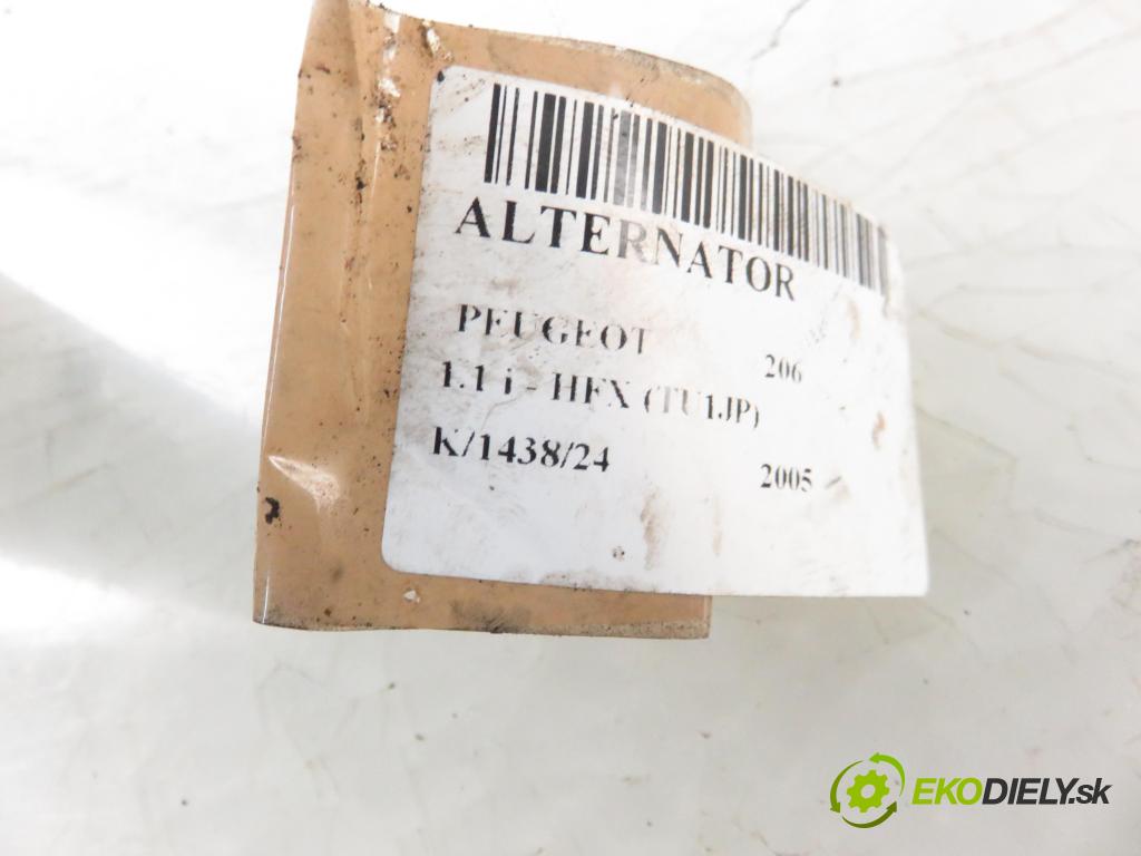 PEUGEOT 206 liftback (2A/C) HB 2005 440,00 1.1 i - HFX (TU1JP) 1124,00 Alternátor 9656956080 (Alternátory)