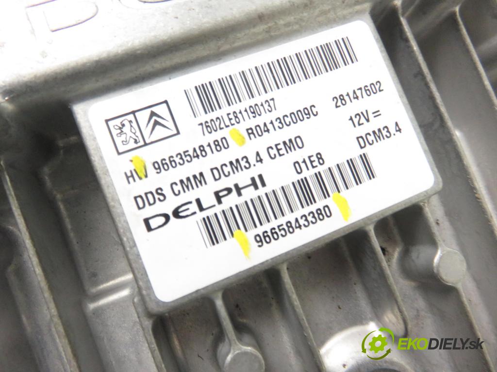 CITROEN C5 III (RD_) SEDAN 2008 100,00 2.0 HDi - RHR (DW10BTED4) 1997,00 řídící jednotka motora 9665843380 ; 9663548180