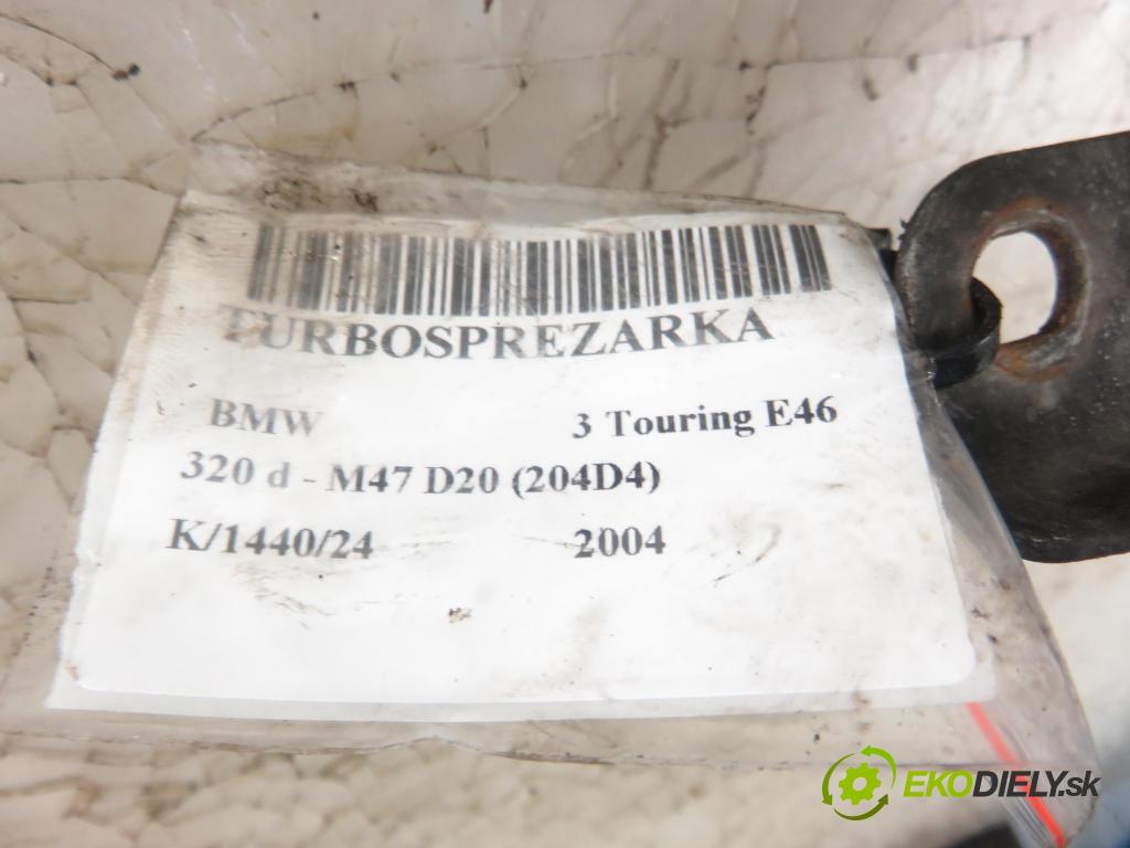 BMW 3 Touring (E46) KOMBI 2004 110,00 320 d 150 - M47 D20 (204D4) 1995,00 RYCHLONABÍJEČKA: 7794144 (Turbodúchadla (kompletní))