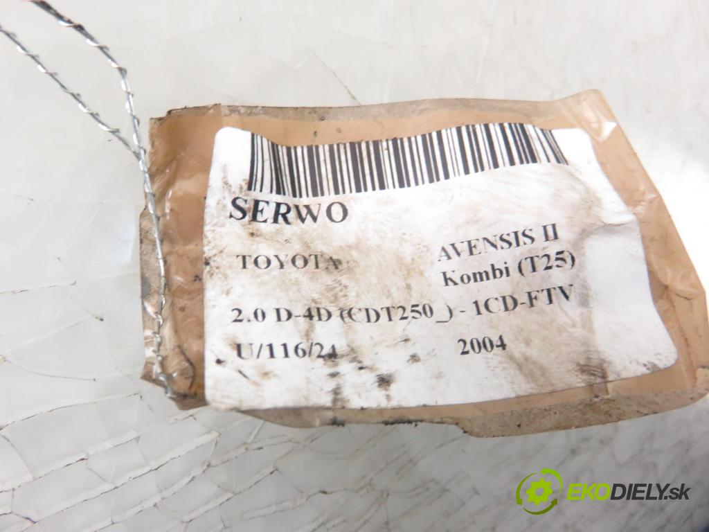 TOYOTA AVENSIS Kombi (_T25_) KOMBI 2004 85,00 2.0 D-4D 116 - 1CD-FTV 1995,00 Posilovač 4720005170 ; 0204024541 (Servočerpadlá, pumpy riadenia)
