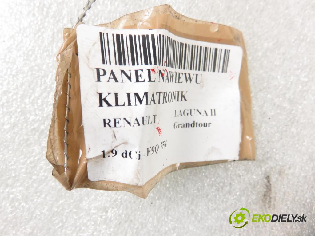RENAULT LAGUNA II Grandtour (KG0/1_) KOMBI 2002 74,00 1.9 dCi 107 - F9Q 754 1870,00 Panel topení KLIMATRONIK 8200264424B