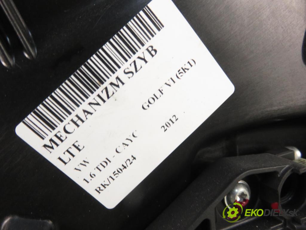 VW GOLF VI (5K1) HB 2012 77,00 1.6 TDI - CAYC 1598,00 Mechanizmus okien 5K0959703D ; 5K4839729J ; 5K4839755L