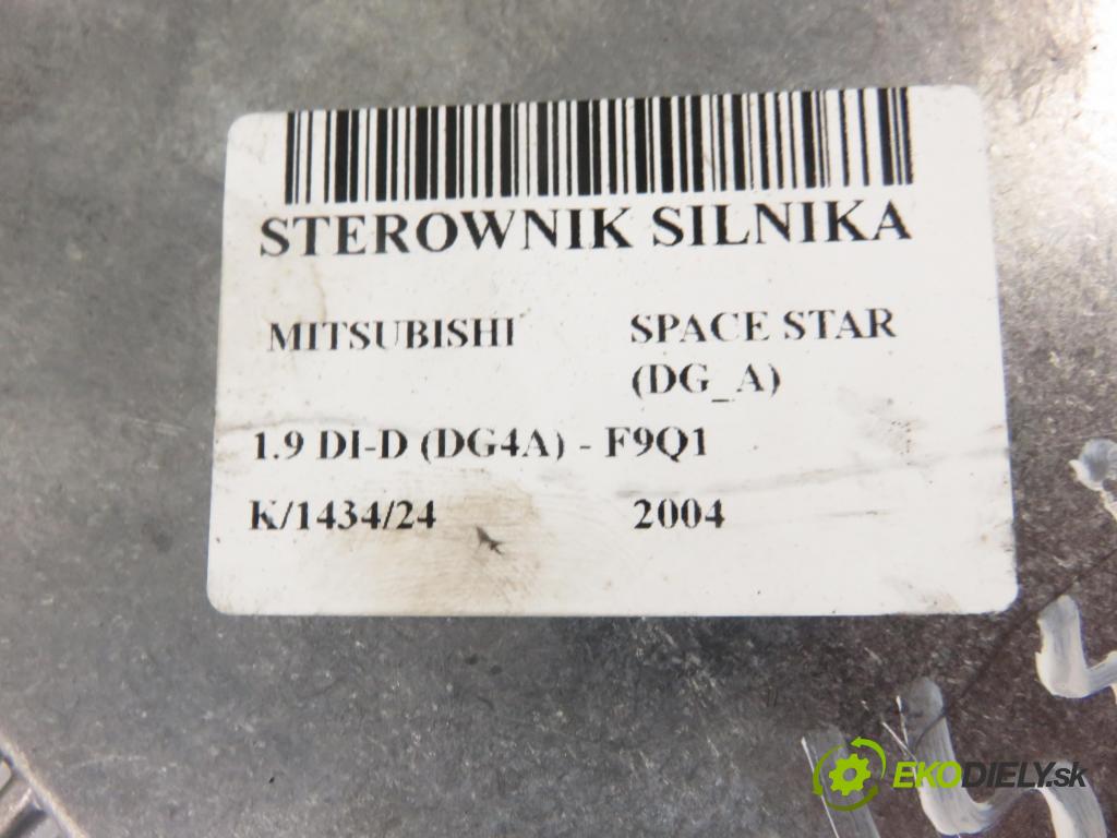 MITSUBISHI SPACE STAR nadwozie wielkoprzestrzenne (MPV) (DG_A) MINIVAN 2004 75,00 1.9 DI-D 102 - F9Q1 1870,00 řídící jednotka motora 0281011611 ; 8200319968 ; HOM8200319959