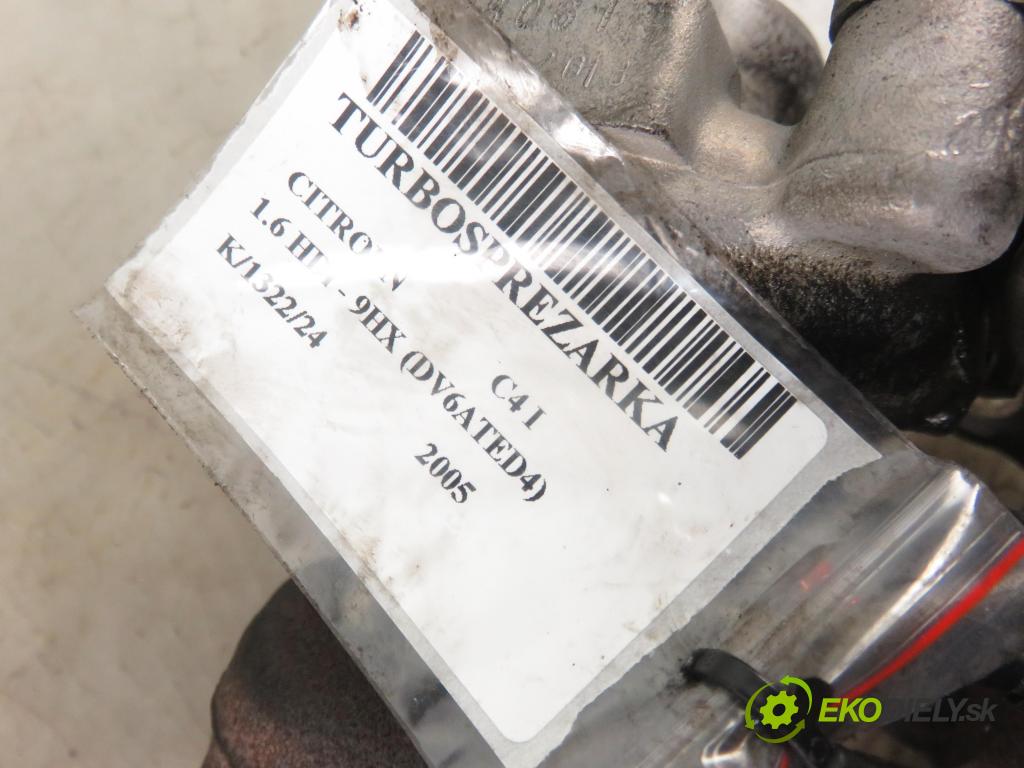 CITROEN C4 I (LC_) HB 2005 66,00 1.6 HDi - 9HX (DV6ATED4) 1560,00 RYCHLONABÍJEČKA: 9657603780 (Turbodúchadla (kompletní))