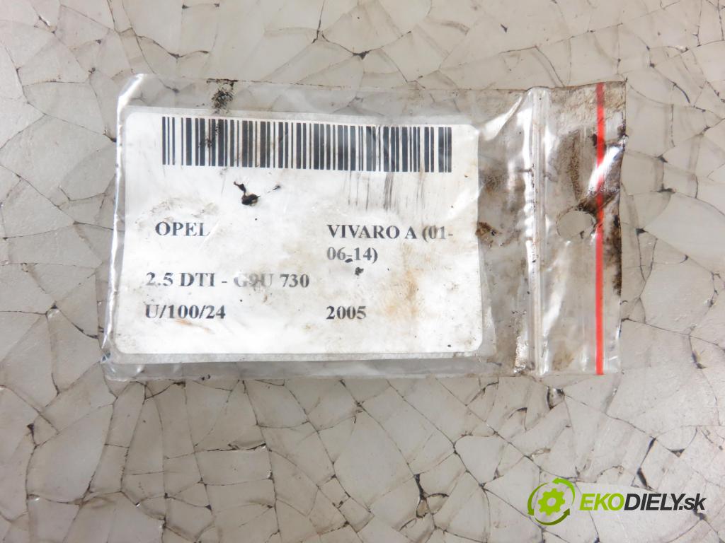 OPEL VIVARO A Autobus (X83) BUS 2005 99,00 2.5 DTI - G9U 730 2464,00 vstrekovač 0445110087 ; 8200101135 (Vstrekovače)