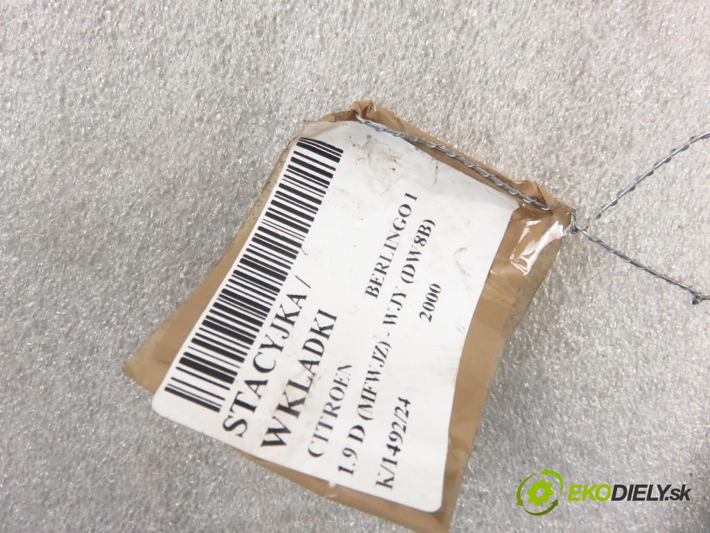 CITROEN BERLINGO / BERLINGO FIRST nadwozie wielkoprzestrzenne (MPV) KOMBIVAN 2000 51,00 1.9 D - WJY (DW8B) 1868,00 spinačka  (Spínacie skrinky a kľúče)