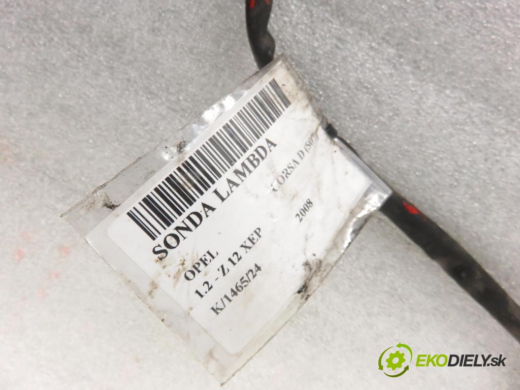 OPEL CORSA D (S07) HB 2008 59,00 1.2 - Z 12 XEP 1229,00 sonda lambda 0258006924 (Lambda sondy)