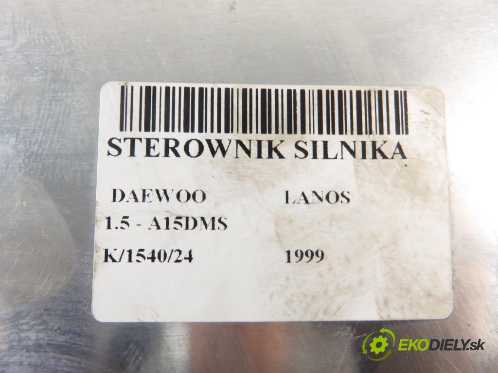 DAEWOO LANOS sedan (KLAT) SEDAN 1999 73,00 1.5 16V - A15DMS 1498,00 řídící jednotka motora 16246137