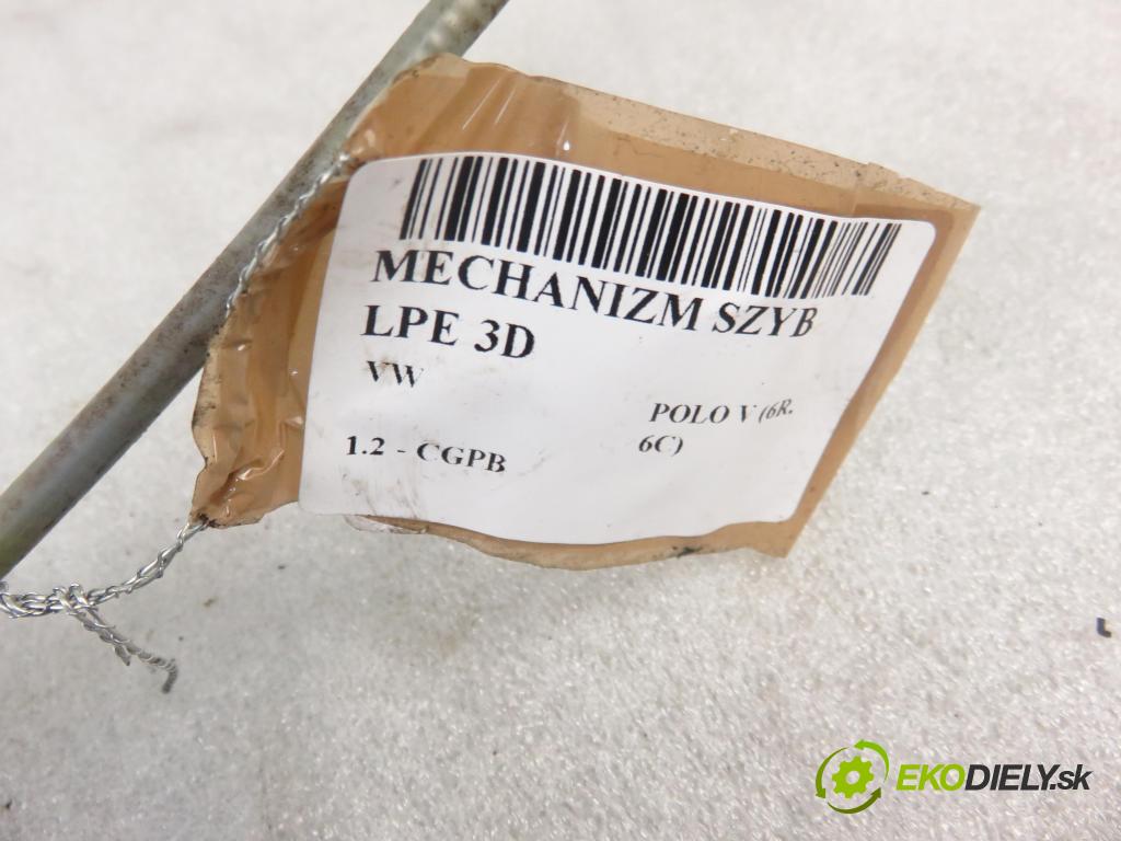 VW POLO (6R, 6C) HB 2010 44,00 1.2 - CGPB 1198,00 mechanismus oken 3D 6R0959801R