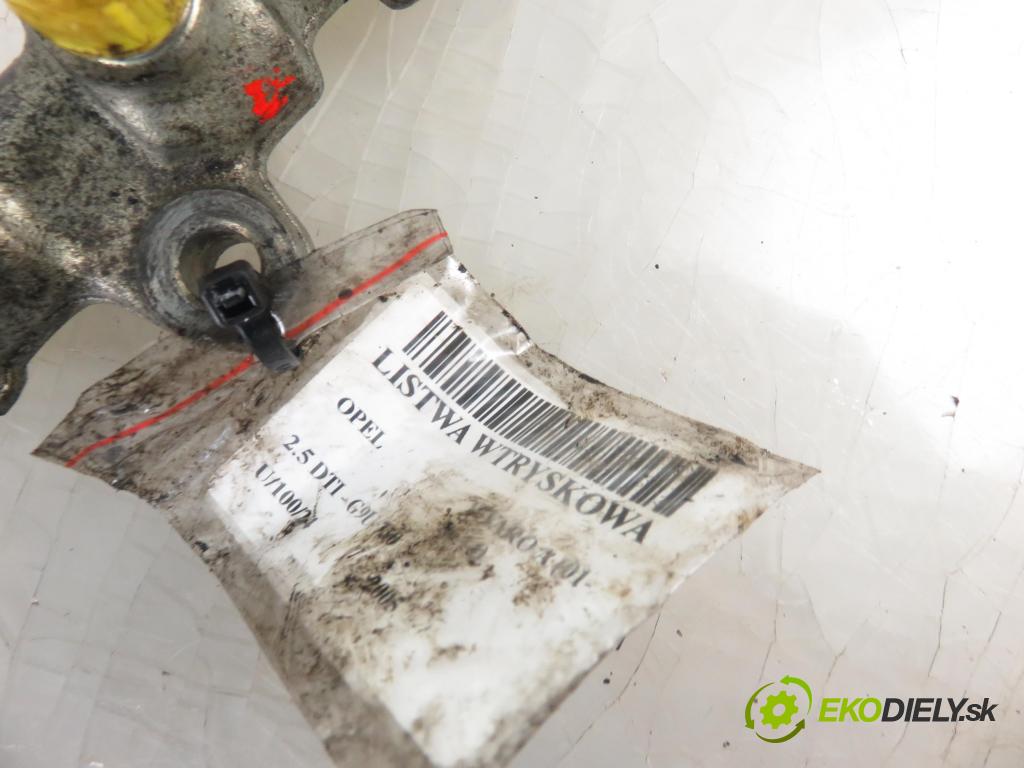 OPEL VIVARO A Autobus (X83) BUS 2005 99,00 2.5 DTI - G9U 730 2464,00 Lišta vstrekovacia 0445214079 ; 8200378703 ; 0281002920 (Vstrekovacie lišty)