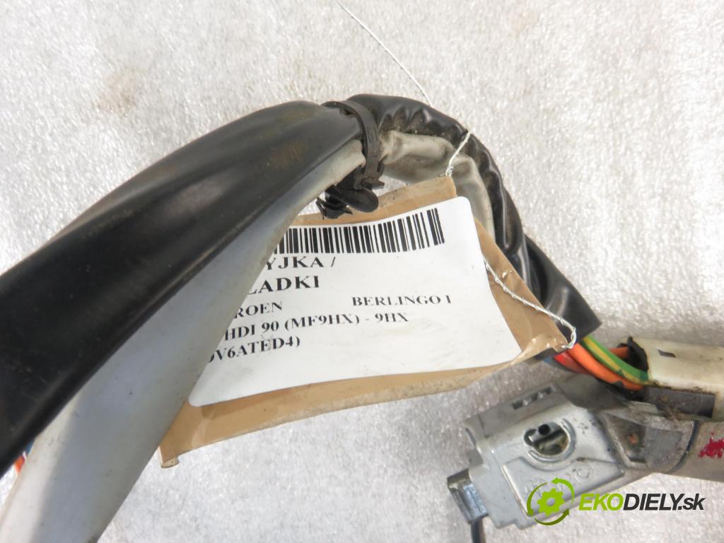 CITROEN BERLINGO / BERLINGO FIRST nadwozie wielkoprzestrzenne (MPV) KOMBIVAN 2006 66,00 1.6 HDI 90 - 9HX (DV6ATED4) 1560,00 spinačka 9663123280 (Spínacie skrinky a kľúče)