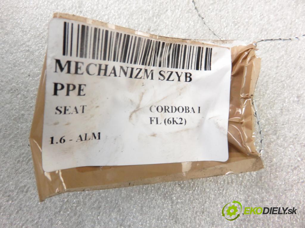 SEAT CORDOBA (6K2) SEDAN 2002 55,00 1.6 - ALM 1598,00 mechanismus oken PPE