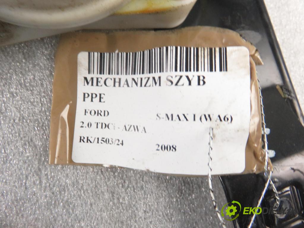 FORD S-MAX (WA6) MINIVAN 2008 96,00 2.0 TDCi - AZWA 1997,00 mechanismus oken PPE 0130822286