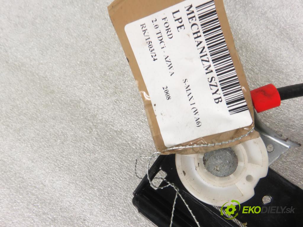 FORD S-MAX (WA6) MINIVAN 2008 96,00 2.0 TDCi - AZWA 1997,00 mechanismus oken 0130822237