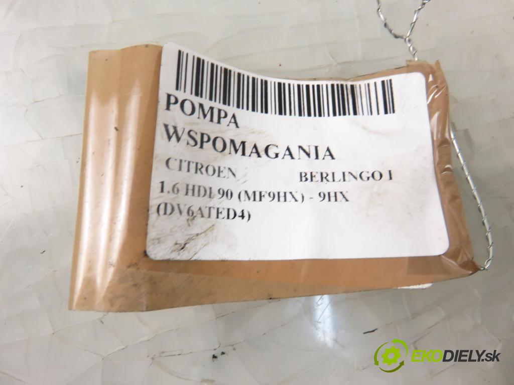 CITROEN BERLINGO / BERLINGO FIRST nadwozie wielkoprzestrzenne (MPV) KOMBIVAN 2006 66,00 1.6 HDI 90 - 9HX (DV6ATED4) 1560,00 Pumpa servočerpadlo 9659820880 (Servočerpadlá, pumpy riadenia)