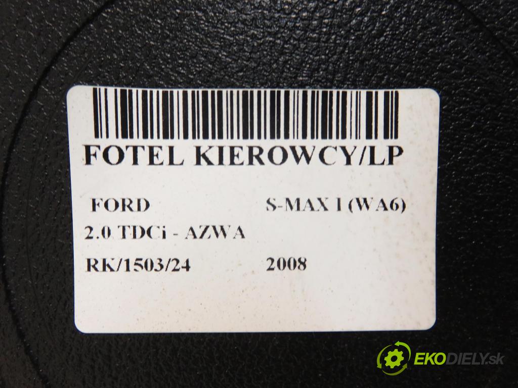 FORD S-MAX (WA6) MINIVAN 2008 96,00 2.0 TDCi - AZWA 1997,00 Sedadlo šoféri 