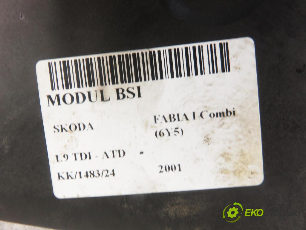 SKODA FABIA I Combi (6Y5) KOMBI 2001 74,00 1.9 TDI - ATD 1896,00 MODUL komfortu 5WK48212A ; 6Q1937049