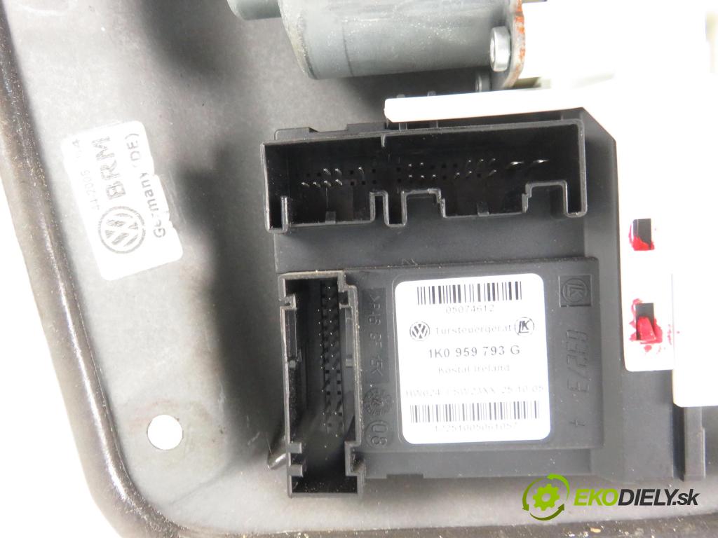 VW GOLF PLUS (5M1, 521) MINIVAN 2006 77,00 1.9 TDI PD 105 - BKC 1896,00 mechanismus oken 5M0837461 ; 1K0959793G ; 5M1837401B