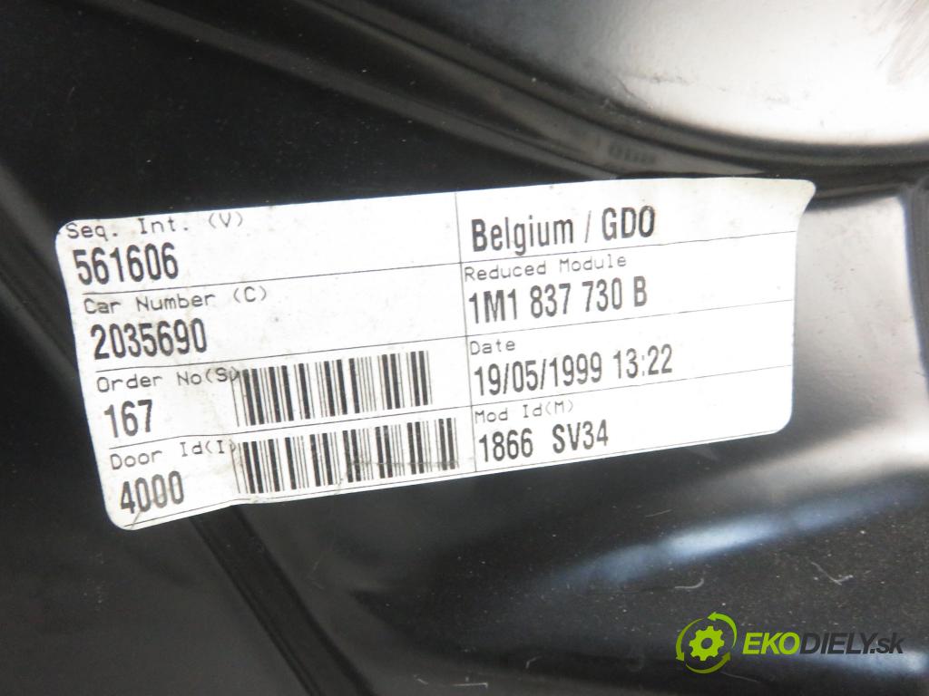 SEAT TOLEDO II (1M2) SEDAN 2001 92,00 1.8 20V 125 - AGN 1781,00 mechanismus oken PPE 1M0837756