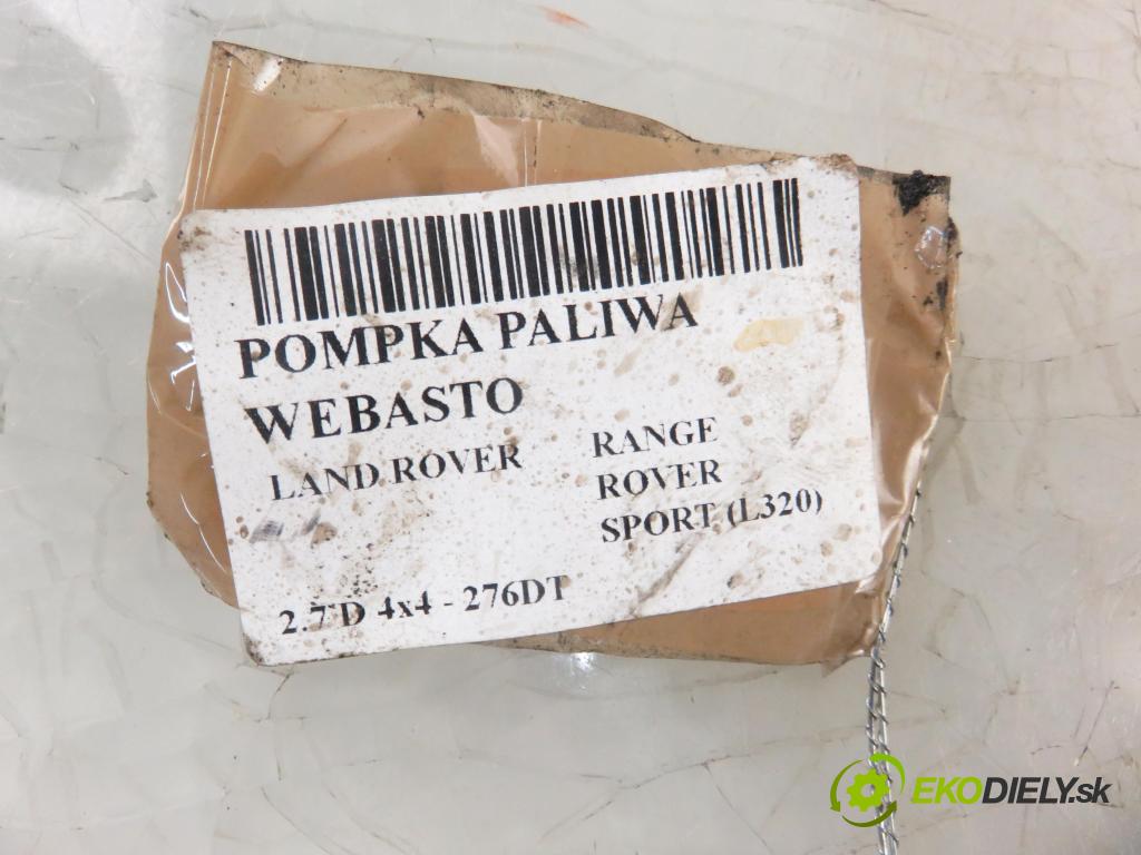 LAND ROVER RANGE ROVER SPORT (L320) SUV 2007 140,00 2.7 TDV6 4x4 190 - 276DT (PSA) 2720,00 motorek paliva Webasto