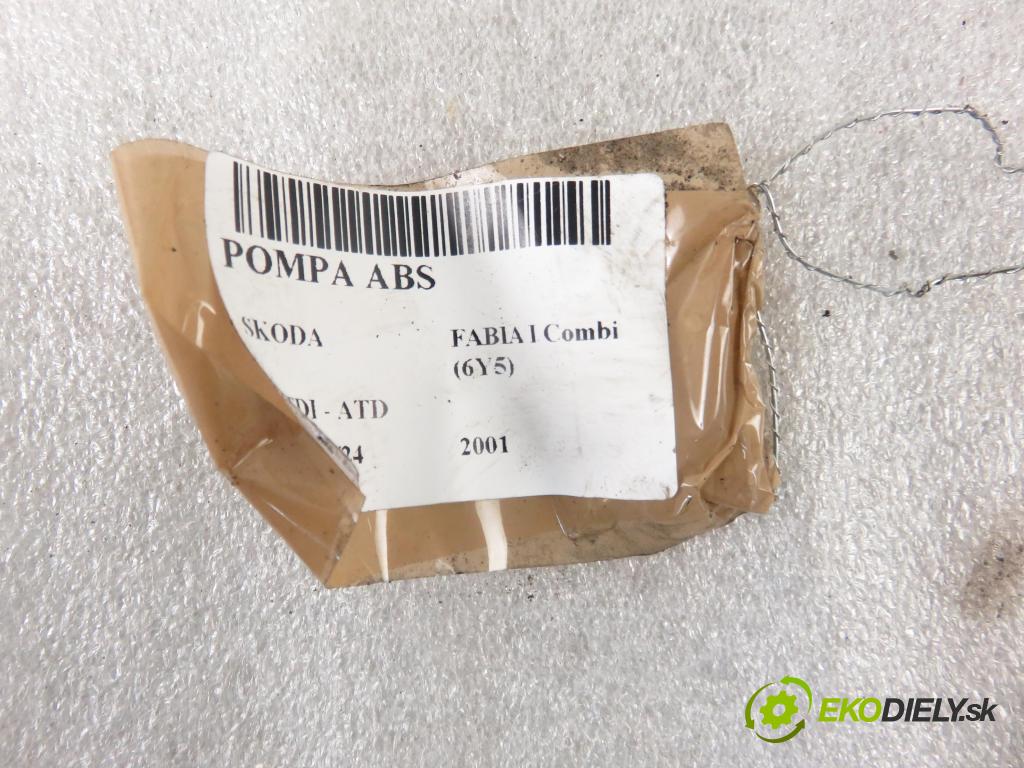 SKODA FABIA I Combi (6Y5) KOMBI 2001 74,00 1.9 TDI - ATD 1896,00 Pumpa ABS 0265900009 ; 0265224011 (Pumpy ABS)