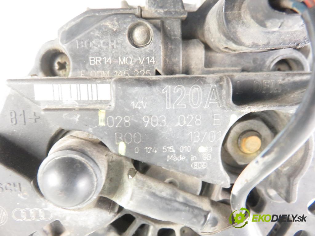 SKODA FABIA I Combi (6Y5) KOMBI 2001 74,00 1.9 TDI - ATD 1896,00 Alternátor 028903028E ; 0124515010 (Alternátory)