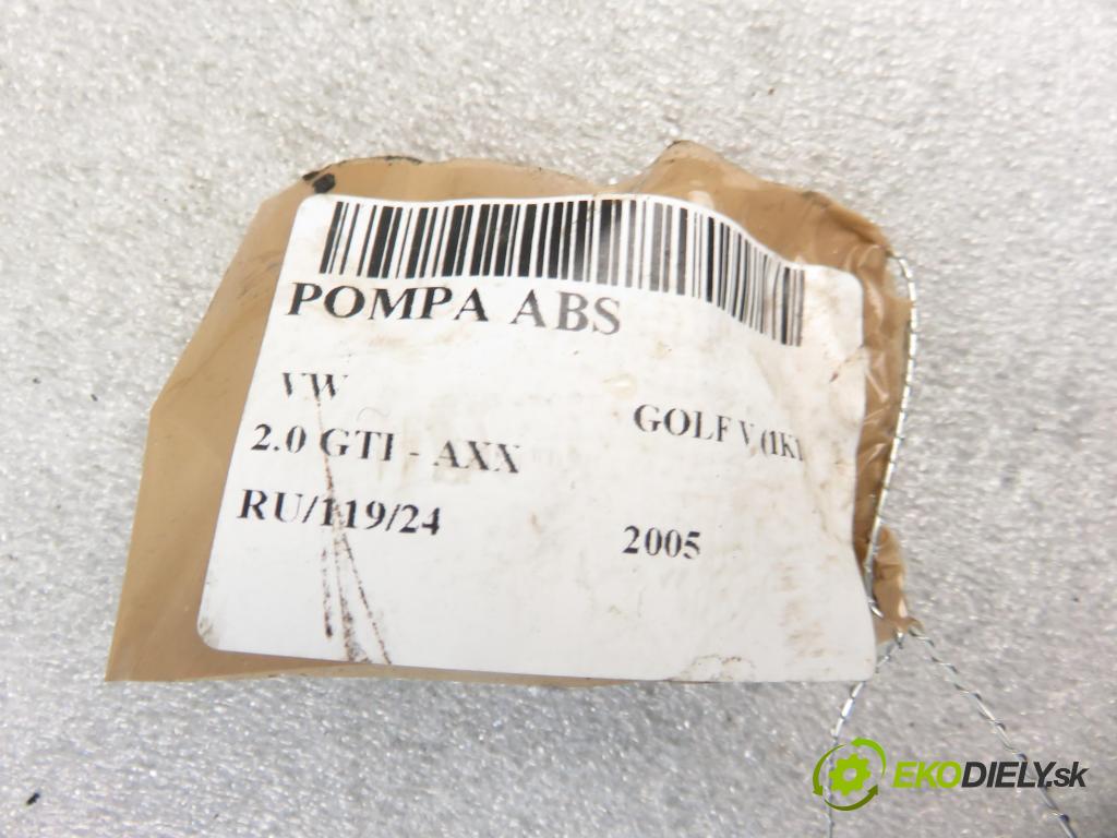 VW GOLF V (1K1) HB 2005 147,00 2.0 GTI - AXX 1984,00 Pumpa ABS 1K0614517J ; 10096003483 ; 1K0907379K (Pumpy ABS)