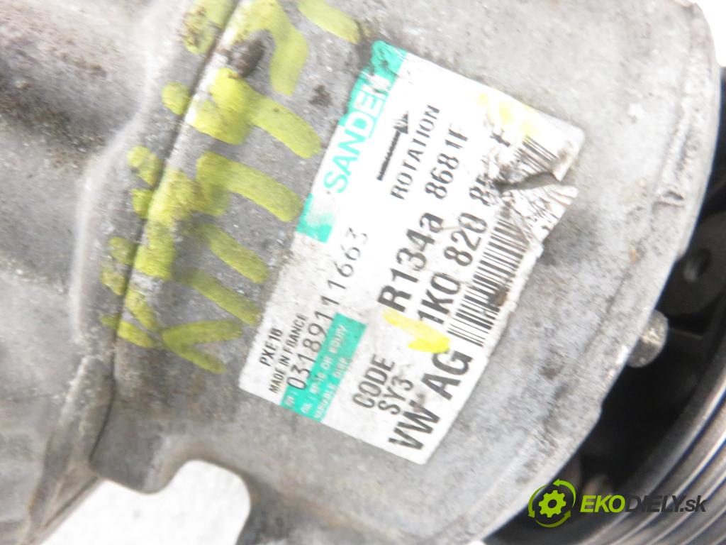 VW GOLF PLUS (5M1, 521) MINIVAN 2006 77,00 1.9 TDI PD 105 - BKC 1896,00 KOMPRESOR: klimatizace 1K0820859F (Kompresory)