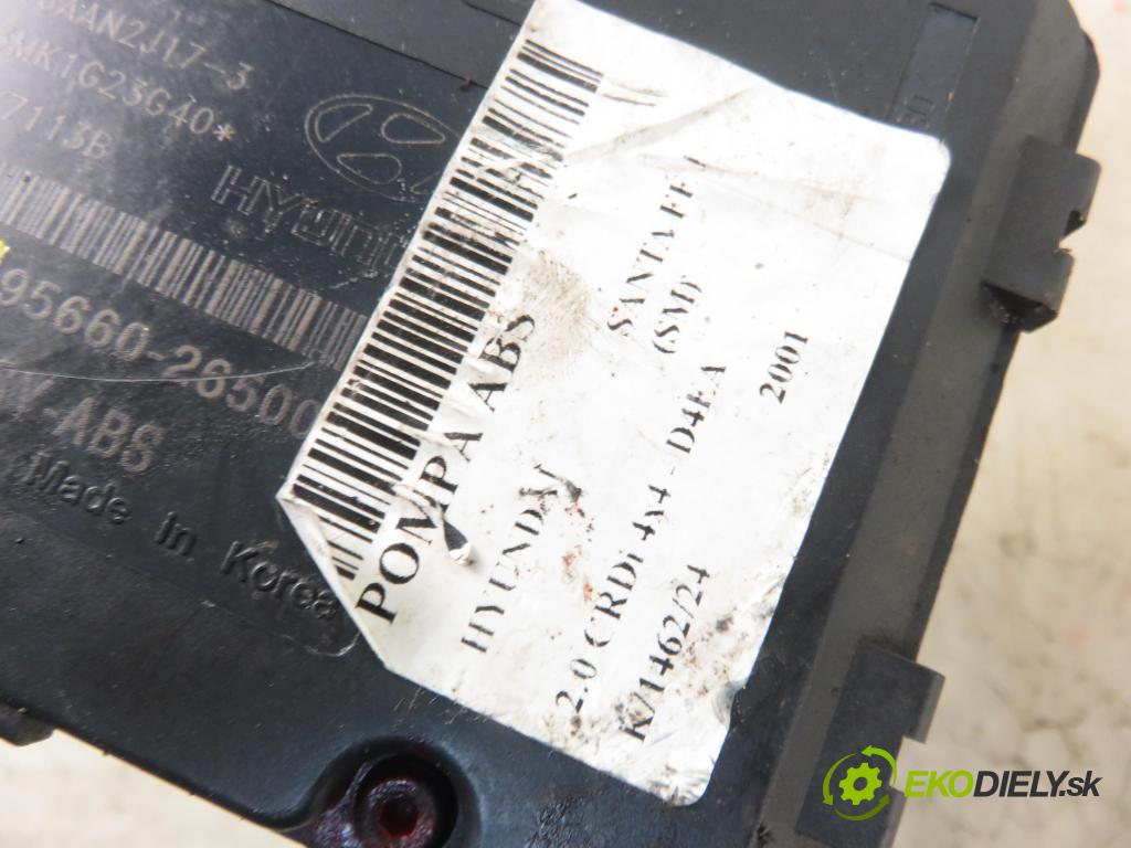 HYUNDAI SANTA FÉ I (SM) SUV 2001 83,00 2.0 CRDi 4x4 113 - D4EA 1991,00 Pumpa ABS 5890026150 ; 9566026500 (Pumpy ABS)