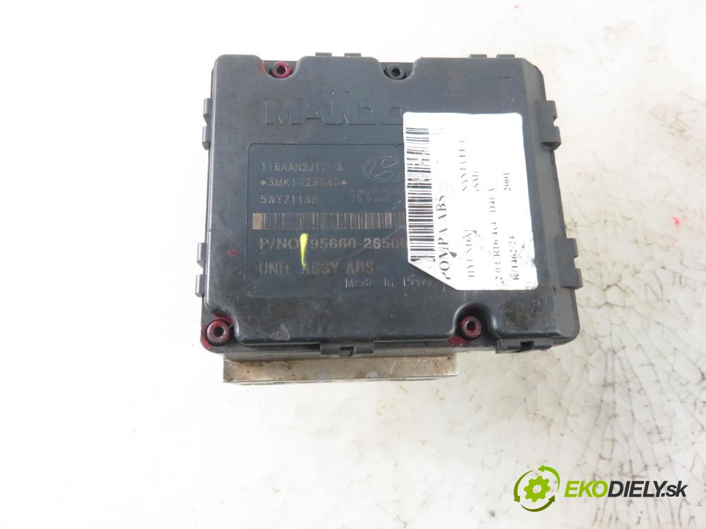 HYUNDAI SANTA FÉ I (SM) SUV 2001 83,00 2.0 CRDi 4x4 113 - D4EA 1991,00 Pumpa ABS 5890026150 ; 9566026500 (Pumpy ABS)