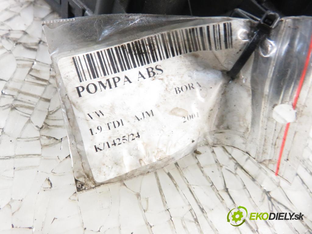 VW BORA (1J2) SEDAN 2001 85,00 1.9 TDI PD 115 - AJM 1896,00 Pumpa ABS 1C0907379 ; 6X0614517 (Pumpy ABS)