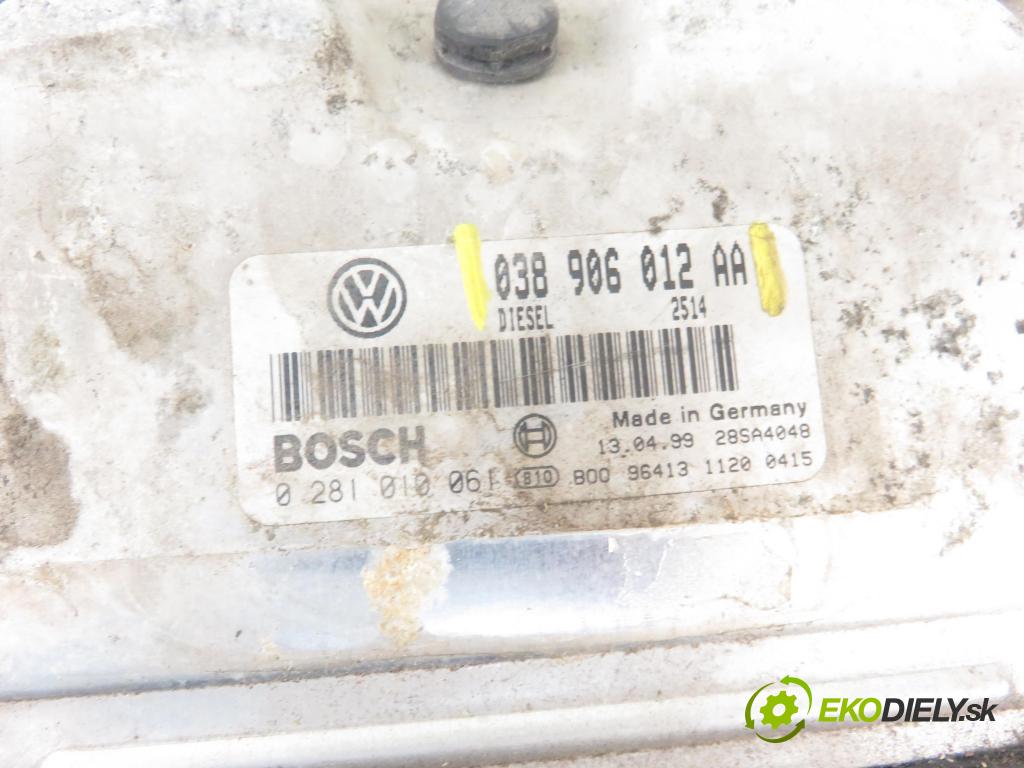 SEAT TOLEDO II (1M2) SEDAN 2000 66,00 1.9 TDI 90 - ALH 1896,00 řídící jednotka motora 038906012AA