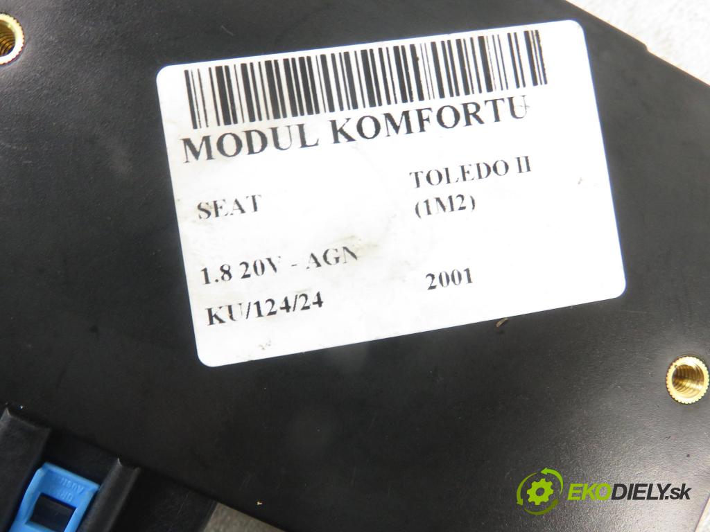 SEAT TOLEDO II (1M2) SEDAN 2001 92,00 1.8 20V 125 - AGN 1781,00 MODUL komfortu 1J0959799AH ; 5DK00795451