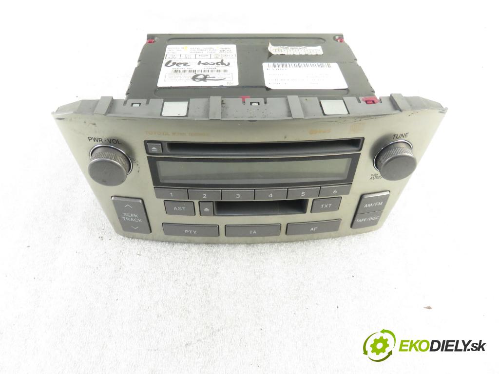 TOYOTA AVENSIS Kombi (_T25_) KOMBI 2004 85,00 2.0 D-4D 116 - 1CD-FTV 1995,00 RADIO CD Modul 8612005080