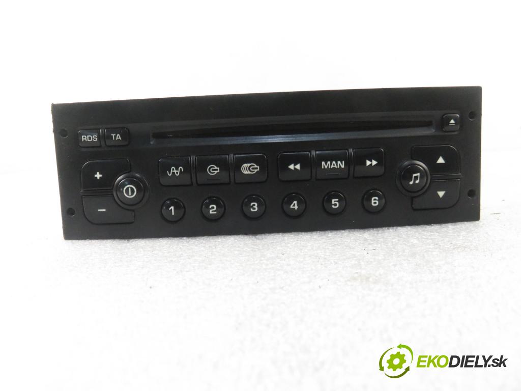 PEUGEOT 206 liftback (2A/C) HB 2002 80,00 1.6 16V - NFU (TU5JP4) 1587,00 RADIO CD 9645145977