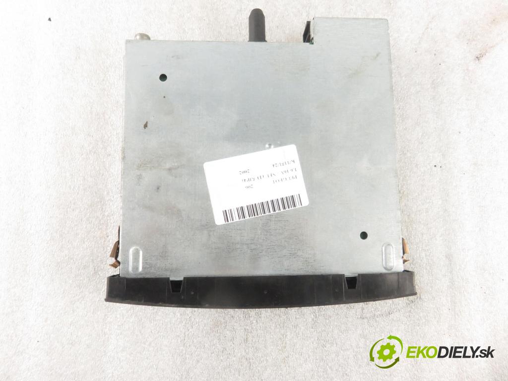 PEUGEOT 206 liftback (2A/C) HB 2002 80,00 1.6 16V - NFU (TU5JP4) 1587,00 RADIO CD 9645145977