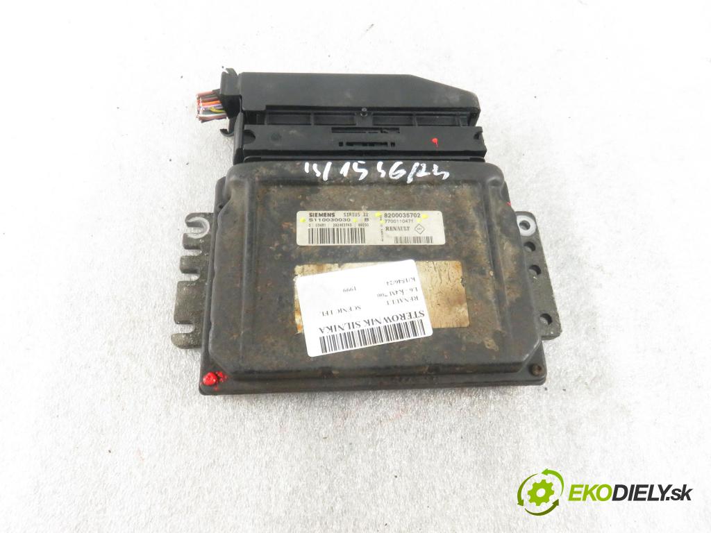 RENAULT SCENIC I (JA0/1_) MINIVAN 1999 79,00 1.6 16V 107 - K4M 700 1598,00 Riadiaca jednotka Motor S110030030 ; 8200035702 ; 7700110471