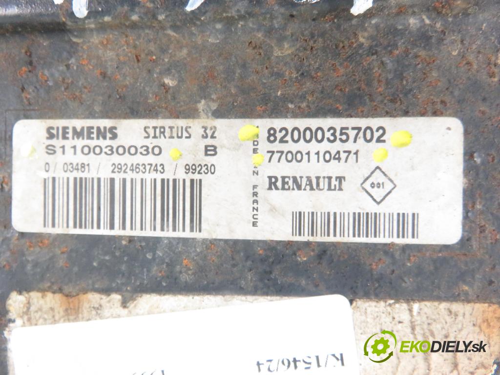 RENAULT SCENIC I (JA0/1_) MINIVAN 1999 79,00 1.6 16V 107 - K4M 700 1598,00 Riadiaca jednotka Motor S110030030 ; 8200035702 ; 7700110471