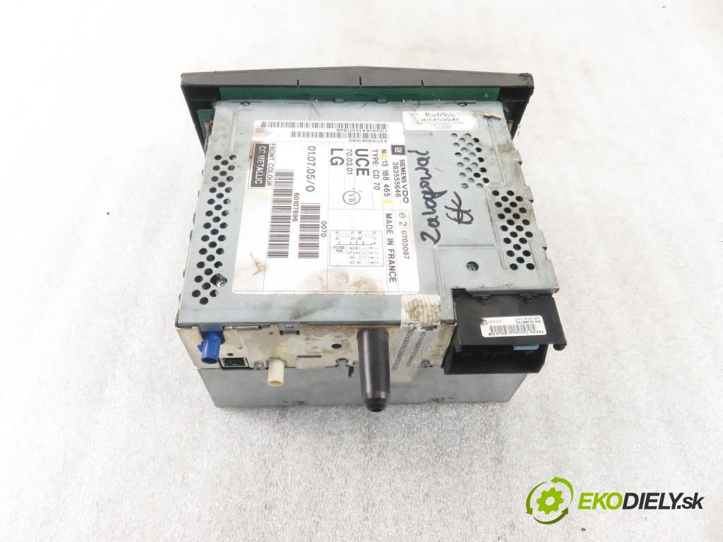 OPEL ZAFIRA B (A05) MINIVAN 2007 110,00 1.9 CDTI 150 - Z 19 DTH 1910,00 RADIO CD 13188465