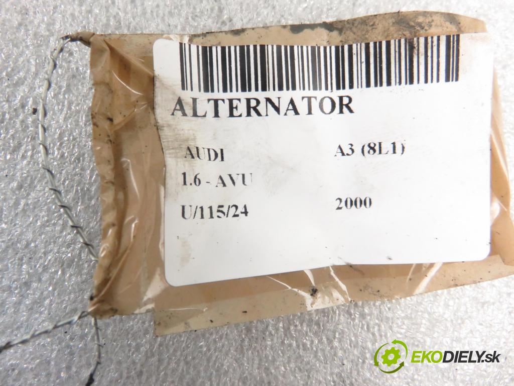 AUDI A3 (8L1) HB 2000 75,00 1.6 - AVU 1595,00 Alternátor 028903028E ; 0124515010 (Alternátory)