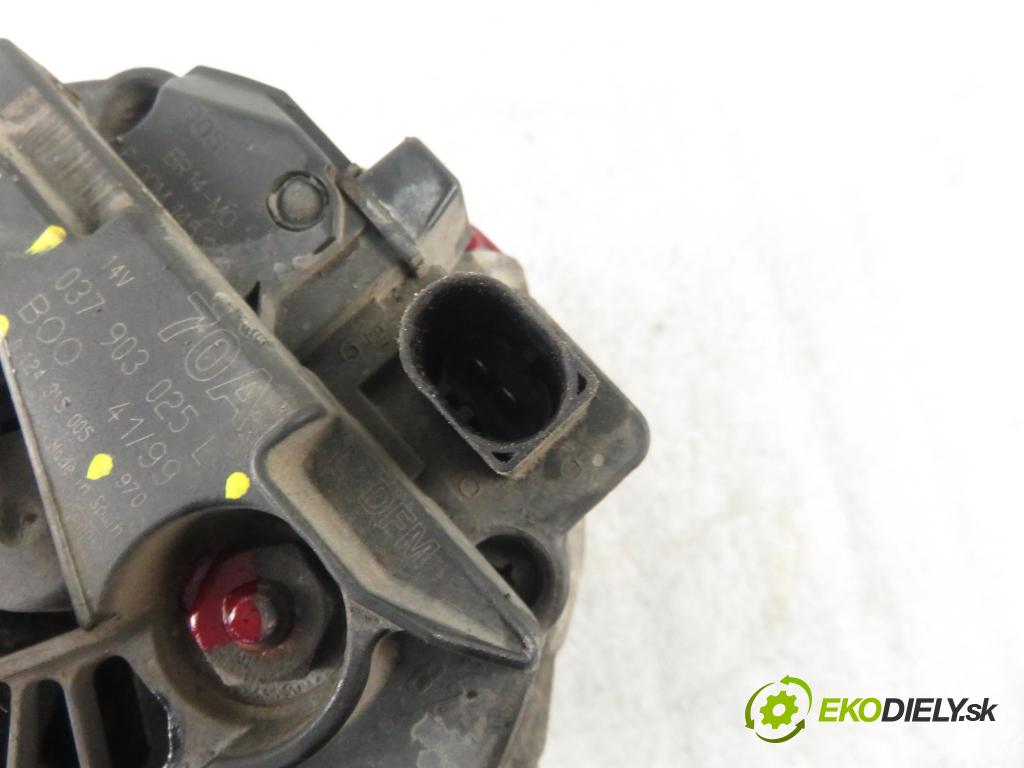 VW POLO CLASSIC (6V2) SEDAN 1999 44,00 60 1.4 - AKK 1390,00 Alternátor 037903025L ; 0124315005 (Alternátory)