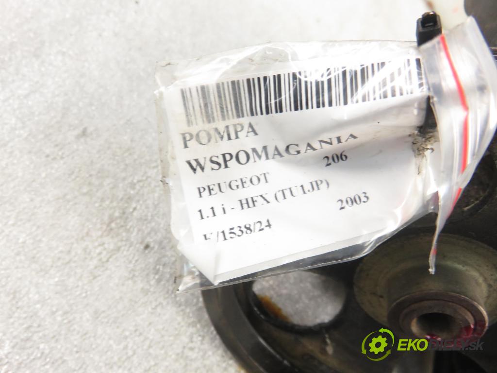 PEUGEOT 206 liftback (2A/C) HB 2003 440,00 1.1 i - HFX (TU1JP) 1124,00 Pumpa servočerpadlo 9636868880 ; 26079836QN (Servočerpadlá, pumpy riadenia)
