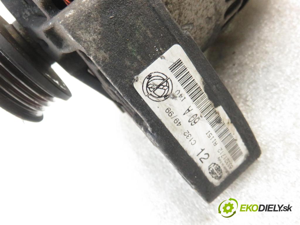 FIAT PUNTO (188_) HB 2001 44,00 1.2 60 - 188 A4.000 1242,00 Alternátor 63321712 (Alternátory)