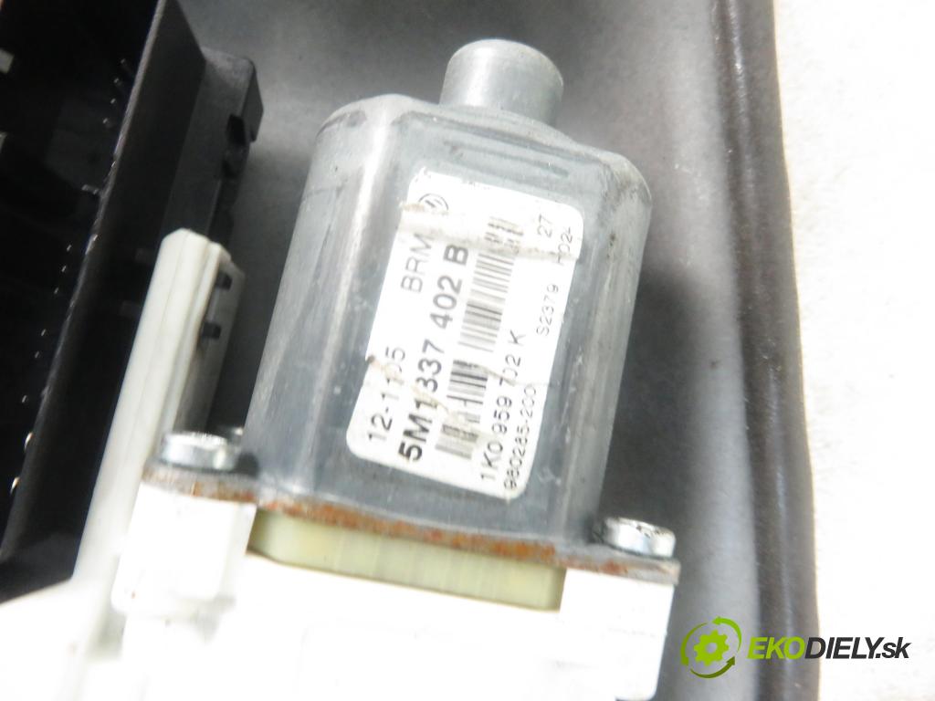 VW GOLF PLUS (5M1, 521) MINIVAN 2006 77,00 1.9 TDI PD 105 - BKC 1896,00 mechanismus oken PPE 5M0837462 ; 5M0837462 ; 1K0959792G