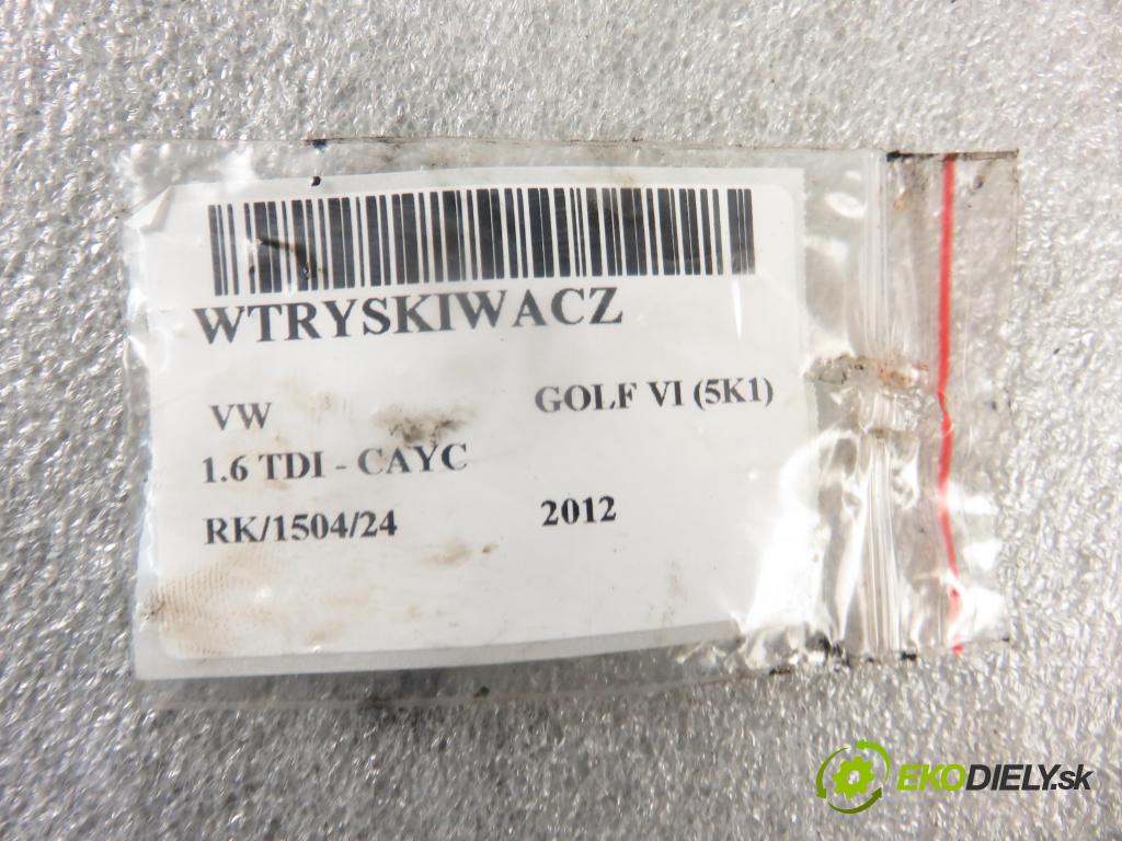 VW GOLF VI (5K1) HB 2012 77,00 1.6 TDI - CAYC 1598,00 vstrekovač 03L130277S (Vstrekovače)