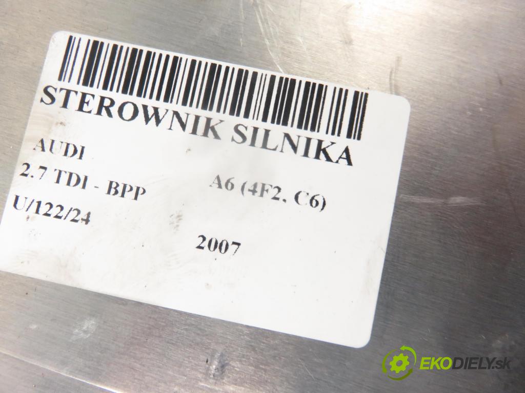 AUDI A6 (4F2, C6) SEDAN 2007 132,00 2.7 TDI 180 - BPP 2698,00 Riadiaca jednotka Motor 4F0907401C ; 4F5910401B ; 0281013829