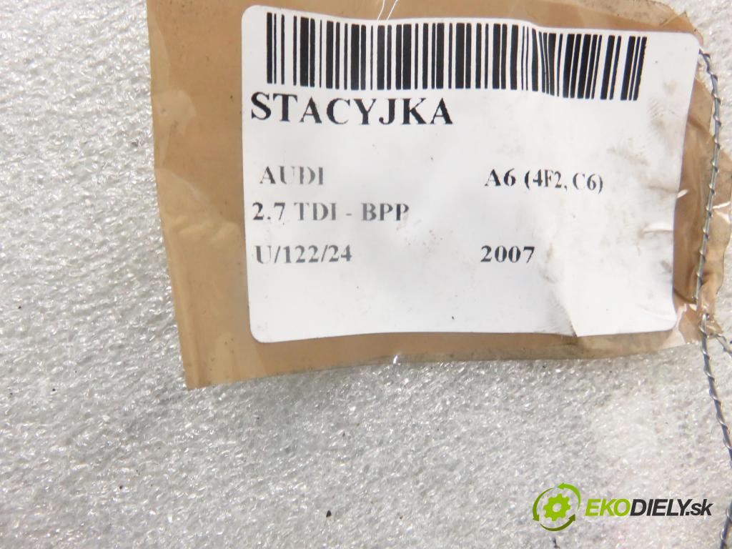 AUDI A6 (4F2, C6) SEDAN 2007 132,00 2.7 TDI 180 - BPP 2698,00 spinačka 4F0909131D ; 4F0910131D (Spínacie skrinky a kľúče)