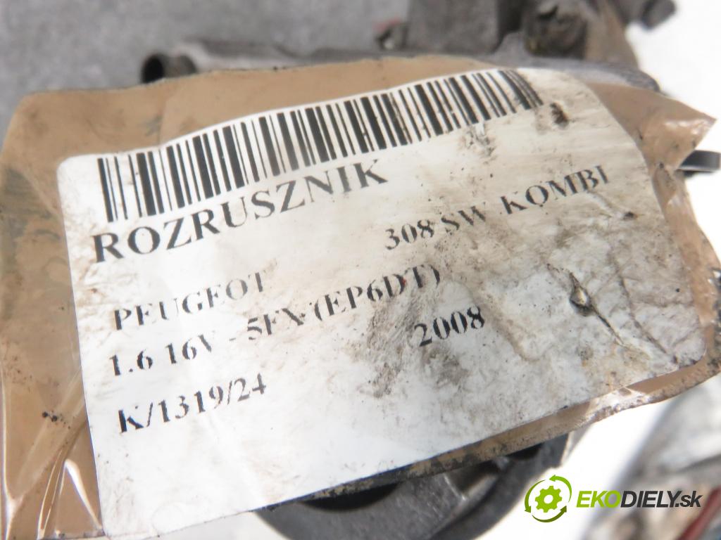 PEUGEOT 308 SW KOMBI 2008 110,00 1.6 16V - 5FX (EP6DT) 1598,00 Štartér M000T32271ZE ; V75500178004 (Štartéry)