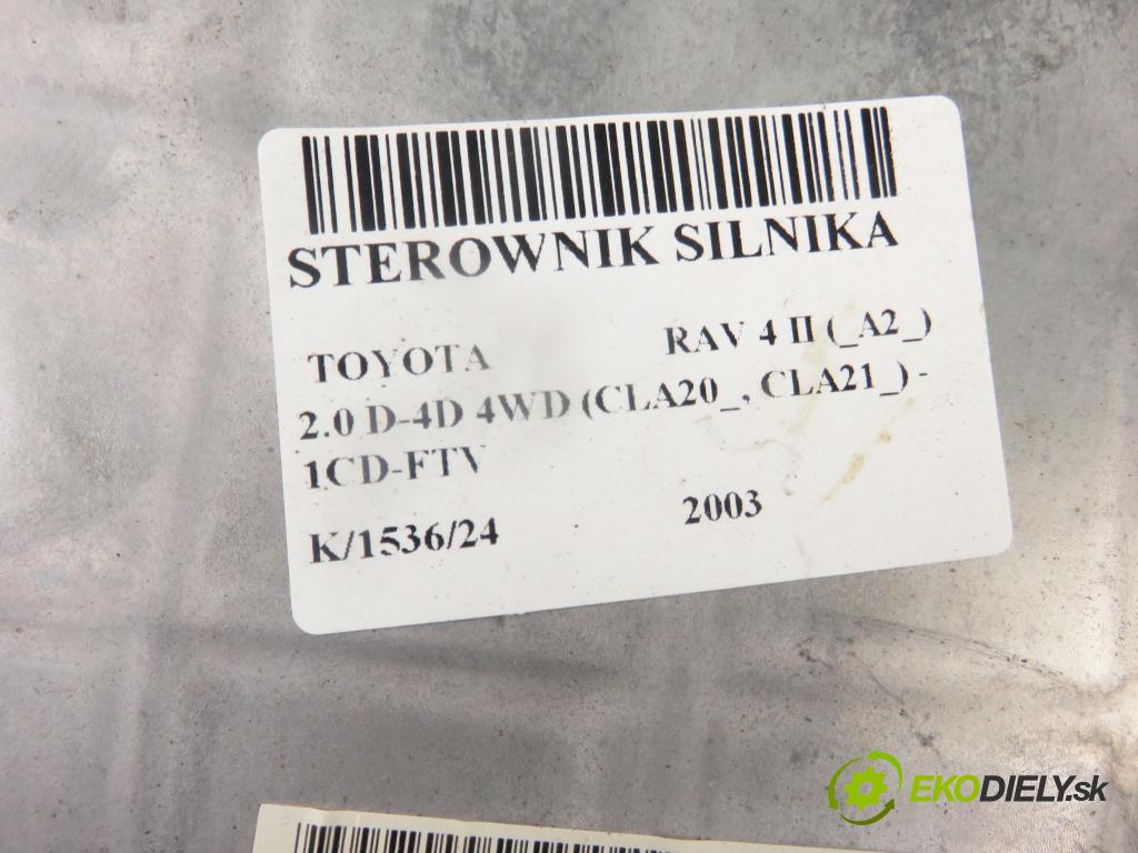 TOYOTA RAV 4 II (_A2_) SUV 2003 85,00 2.0 D-4D 4WD 116 - 1CD-FTV 1995,00 Riadiaca jednotka Motor 8966142780 ; 1758005193